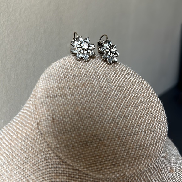 Chloe and Isabel Brilliant Flower Fashion Earrings, Clip Type - Picture 4 of 5